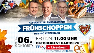 Wahlauftakt Landtagwahl Steiermark  Der Frühschoppen der FPÖ am Hartberger Oktoberfest 2024 [upl. by Onoitna265]