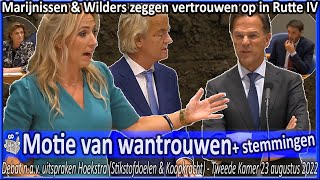 Motie van wantrouwen Geert Wilders amp Lilian Marijnissen tegen Kabinet Rutte IV gecompileerd  TK [upl. by Assenat76]