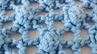 Lacy Bobbles Free Crochet Pattern  Right Handed [upl. by Silsbye227]