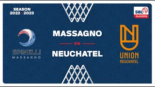 SB League  Playoff 12 Final MASSAGNO vs NEUCHATEL [upl. by Sabba]