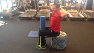 Seated Thoracic Rotation amp Flexion [upl. by Anselma300]