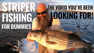 Striper fishing for Dummies How to catch Striped Bass Striper fishing for beginners [upl. by Akimak]