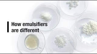 How emulsifiers are different [upl. by Kamilah]