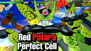 ALL Androids Vs Red Potara Perfect Cell Budokai Tenkaichi 3 [upl. by Barstow]