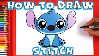 How to Draw Stitch from Lilo and Stitch [upl. by Yelyah219]