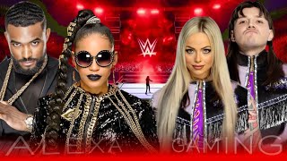 WWE 2K24  Mixed Gender Tag Team Match  Bianca Belair Montez Ford VS Liv Morgan Dominik Mysterio [upl. by Tuinenga]