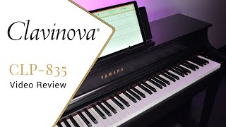 Yamaha Clavinova CLP835 Digital Piano Review  Riverton Piano Company [upl. by Eycats]