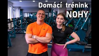 Jak si ZACVIČIT DOMA bez činek  domácí trénink na NOHY [upl. by Ayirp]