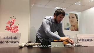 Tutorial de instalación del auricular inalámbrico Plantronics CS540 con el descolgador HL10 [upl. by Korwin17]