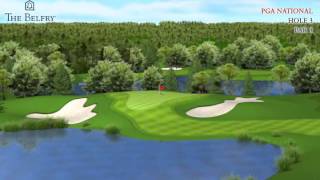 PGA National  Hole 3 Flyover [upl. by Teage]