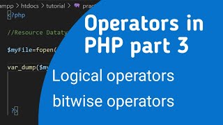 bitwise and logical operators in php  tamil [upl. by Ahsiele867]