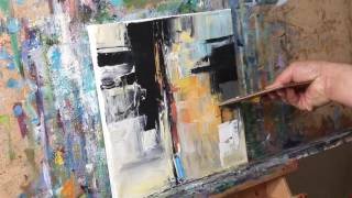 Abstract Expressionist Oil Painting Demo Session by Artist JOSE TRUJILLO [upl. by Rowley]