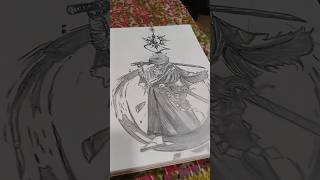 Drawing Ninja with pancil penartninja drawing sketch anime [upl. by Sanalda828]