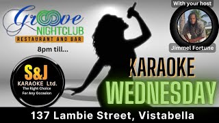 Live karaoke snippet at Grooves Night Club Restaurant and Bar Wednesday night [upl. by Prem]