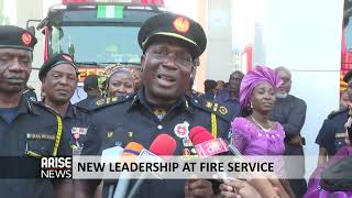 NEW LEADERSHIP AT FIRE SERVICE  ARISE NEWS REPORT [upl. by Alexandre385]