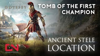 Assassins Creed Odyssey  Tomb of the First Champion  Ancient Stele Location [upl. by Sarson]