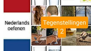 Tegenstellingen 2  Nederlands leren  woordenschat  NT2  learn Dutch [upl. by Zahara]