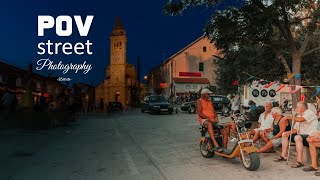 Relaxing 15 Minutes of POV Street Photography  Beach and Sunset  Pakoštane Croatia [upl. by Shirlee581]