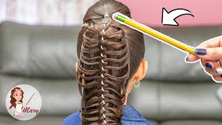 Trenza de Palma Con Un Lápiz [upl. by Udale]