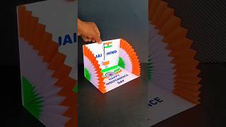 🇮🇳 15 August Greeting Card Making 🇮🇳  Paper Craft shorts trending viral [upl. by Icyaj]