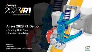 Ansys Discovery 2023 R1 Update Demo  Rotating Fluid Zone amp Transient Simulation  PD Solutions [upl. by Nitsew]