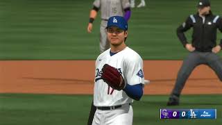 Dodgers Vs Rockies Simulação MLB 200924 Xbox Series S The Show 24 [upl. by Araek332]