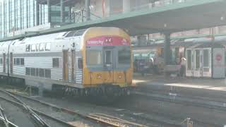 Interurban V25 and VXX departing Central platform 3 [upl. by Eirahcaz]