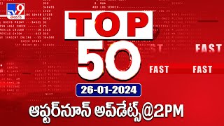 Top 50  Afternoon Updates  26 January 2024  TV9 [upl. by Yrdnal896]