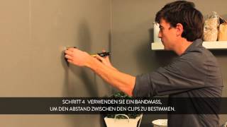 HOW TO einen Duraline Clip an der Wand montieren  Deutsch [upl. by Andrus]