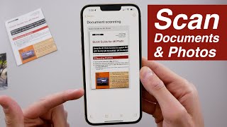 How to Scan Documents amp Photos on iPhone [upl. by Jovitah32]