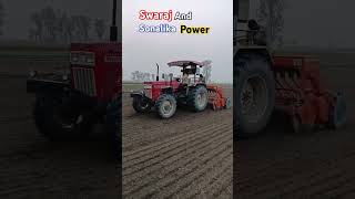 Swaraj 855 and sonalika 750 power with superseeder automobile farmer farming sonalika swaraj855 [upl. by Johannah]