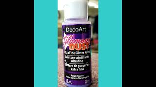 DecoArt Glamour Dust Paint [upl. by Orabelle]