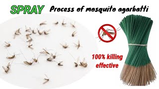 How to spray on mosquito agarbatti  mosquito agarbatti chemical spray trick with formula [upl. by Garreth931]