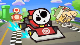 Shy Guy Kart DS  Ultimate Super Mario Cartoons [upl. by Asilav]