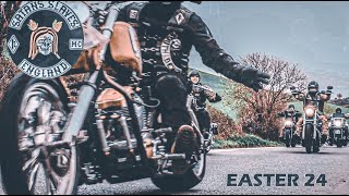 SATANS SLAVES MC SOUTH DEVON Motorcycle Club Easter 2024 [upl. by Bolme854]