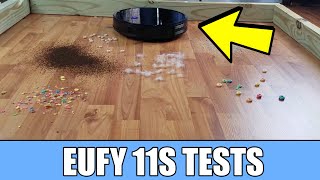 Eufy Boost IQ Robovac 11s REVIEW amp TESTS  Robot Vacuum [upl. by Mallina816]