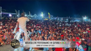 MASICKA LIVE PERFORMANCE IN GUYANA 🇬🇾🇬🇾  JUMBO JET GUYANA CUP 2023 [upl. by Balac737]