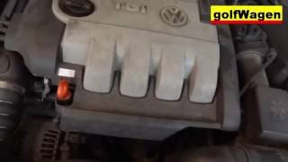 VW Jetta oil and oil filter change how to [upl. by Asirret]