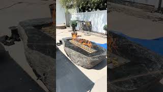 Custom Fire Rock First Light hardscape outdoorliving [upl. by Tann343]