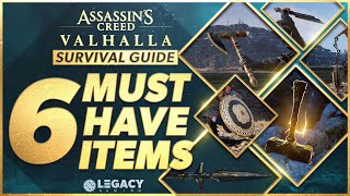 6 Must Have Items To Conquer England  Assassins Creed Valhalla Survival Guide [upl. by Lalib]