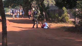 Protests in Zimbabwe turn violent [upl. by Ellerehc]