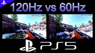 PS5 Diferencia 120Hz vs 60Hz  call of duty Vanguard [upl. by Keever]