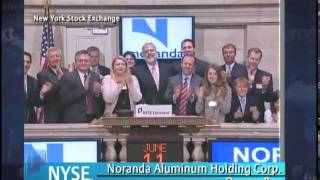 11 June 2010 Noranda Aluminum rings the NYSE Opening Bell [upl. by Eeliab]