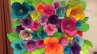 DIY Paper Flower Backdrop  Part 22 [upl. by Anirbas]