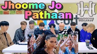 The reaction of a freshly debuted KPOP Idol watching a Hot MV in India🔥Jhoome Jo Pathaan  HAWW [upl. by Kirat]