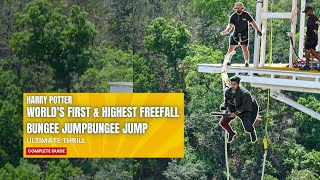 Done ✅️ Worlds FIRST amp HIGHEST freefall bungee jump in RISHIKESH  Bungee jumping Complete guide [upl. by Serrell]