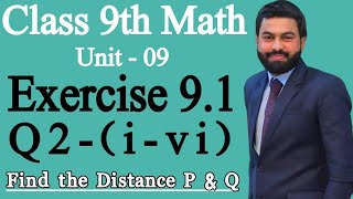 Class 9th Math Unit 9 Exercise 91 Question 2 iviHow to find the distance between the points [upl. by Atteirneh]