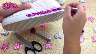 GLITZA™  DIY  Customize your pair of sneakers with GLITZA [upl. by Pieter102]