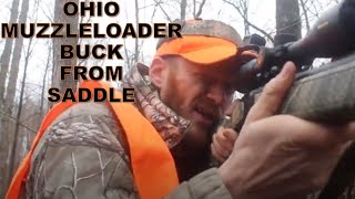 Ohio Muzzleloader Buck From The Saddle [upl. by Nnylimaj]