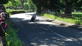 Ian Hutchinson Shows How Its Done At Churchtown Isle of Man TT [upl. by Carolyne]